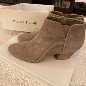 Ivanka Trump suede booties